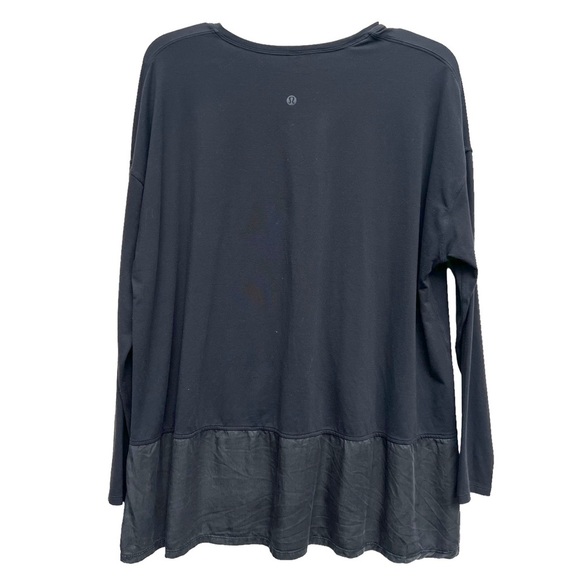 Lululemon Ease of Mind Long Sleeve shirt 6 top black tunic - Picture 4 of 5